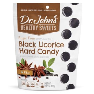 Black Licorice Hard Candy (Sugar Free) | Dr. John's Healthy Sweets